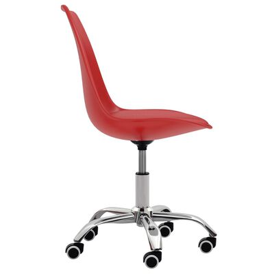 vidaXL Jedálenské stoličky 2 ks červené umelá koža