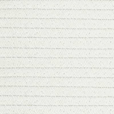vidaXL Úložný kôš sivo-biely Ø40x25 cm bavlna