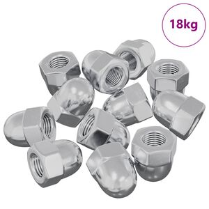 vidaXL Matica 9574 pcs Strieborn&aacute; M6 x 10 mm Železo