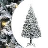 vidaXL Umel&yacute; vianočn&yacute; stromček Biela 240 cm PVC a Oceľ a Plast