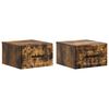 vidaXL N&aacute;stenn&aacute; nočn&aacute; skrinka 2 pcs Dymov&yacute; dub 34,5 x 33 x 20 cm