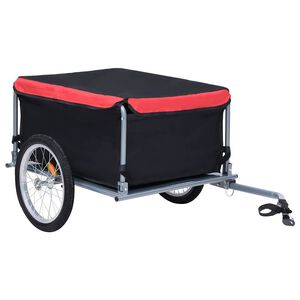 vidaXL Pr&iacute;ves na bicykel, čierno červen&yacute; 65 kg