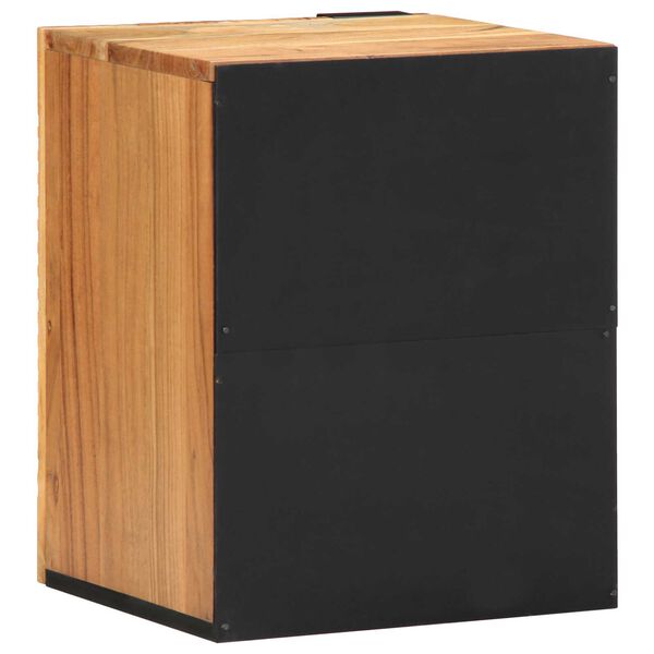 vidaXL K&uacute;peľňov&aacute; skrinka pod um&yacute;vadlo s poličkou Pevn&eacute; ak&aacute;ciov&eacute; drevo