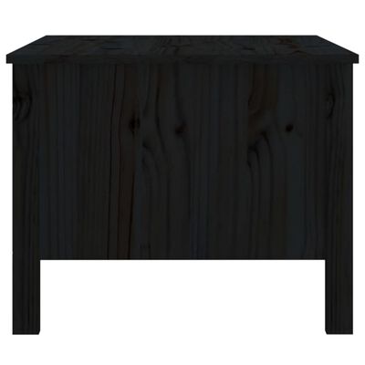 vidaXL Konferenčný stolík čierny 100x50x40 cm borovicový masív