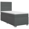 vidaXL Posteľ boxspring s matracom Tmavosiv&aacute; 80 x 200 cm L&aacute;tka