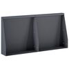 vidaXL Oporn&yacute; m&uacute;r 2 ks 40 x 12 x 40 cm Oceľ Antracitov&aacute;