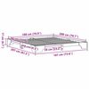 vidaXL R&aacute;m postele Pr&iacute;rodn&aacute; 180 x 200 cm Mas&iacute;vne borovicov&eacute; drevo