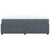 vidaXL Posteľn&yacute; r&aacute;m boxspring s matracom tmavosiv&yacute; 90x190 cm zamat