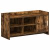 vidaXL Skriňa na top&aacute;nky s &uacute;ložiskom Dymov&yacute; dub 100 x 39,5 x 51 cm