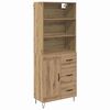 vidaXL Highboard 2 pcs Remeseln&yacute; dub 69,5 x 34 x 180 cm