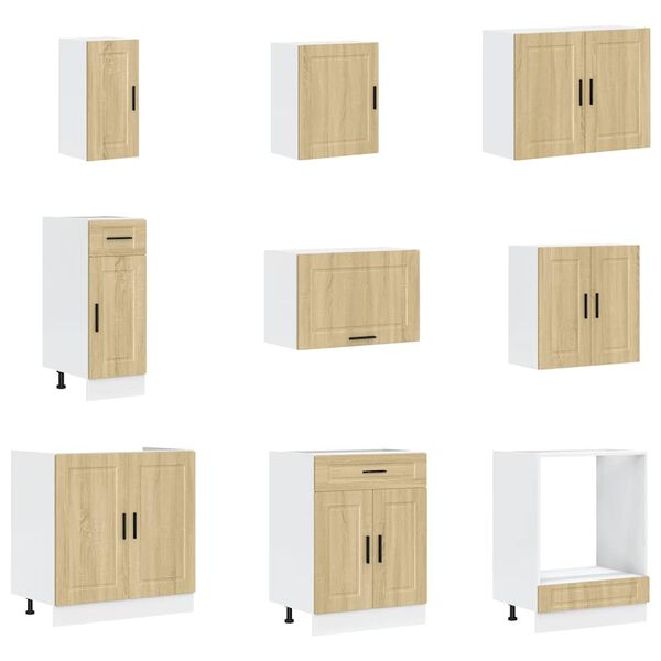 vidaXL 14-dielna sada kuchynsk&yacute;ch skriniek Porto, kompozitn&eacute; drevo