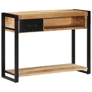 vidaXL Konzolov&yacute; stol&iacute;k 100x35x75 cm Mas&iacute;vne hrub&eacute; drevo Mango