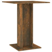 vidaXL Bistro stolík údený dub 60x60x75 cm spracované drevo