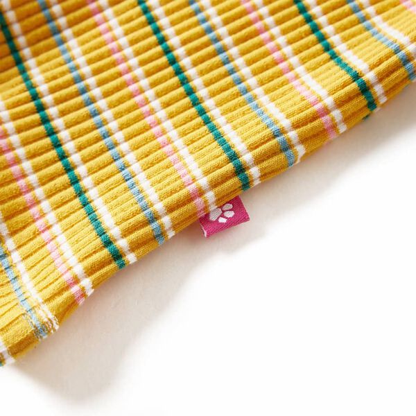 Detsk&eacute; tričko s dlh&yacute;mi ruk&aacute;vmi stojat&yacute; golier okrov&eacute; 140