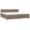 vidaXL Boxspring posteľ s matracom sivohned&yacute; 200x200 cm l&aacute;tka