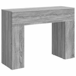 vidaXL Konferenčn&yacute; stol&iacute;k Siv&aacute; sonoma 102 x 35 x 75 cm