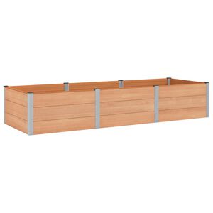 vidaXL Vyv&yacute;&scaron;en&yacute; z&aacute;hradn&yacute; z&aacute;hon Hned&aacute; 300 x 100 x 54 cm WPC a hlin&iacute;k