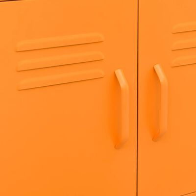 vidaXL Úložná skrinka, oranžová 60x35x56 cm, oceľ