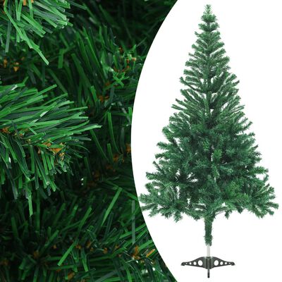 vidaXL Umelý vianočný stromček s LED a podstavcom 120 cm 230 vetvičiek