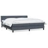 vidaXL Box Spring Posteľ s matracom tmavo&scaron;ed&aacute; 200x210 cm Zamat