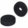 vidaXL vhodn&eacute; pre ploch&eacute; podložky 2 ks Čierna &empty;15 x 3 mm PVC kopolym&eacute;r