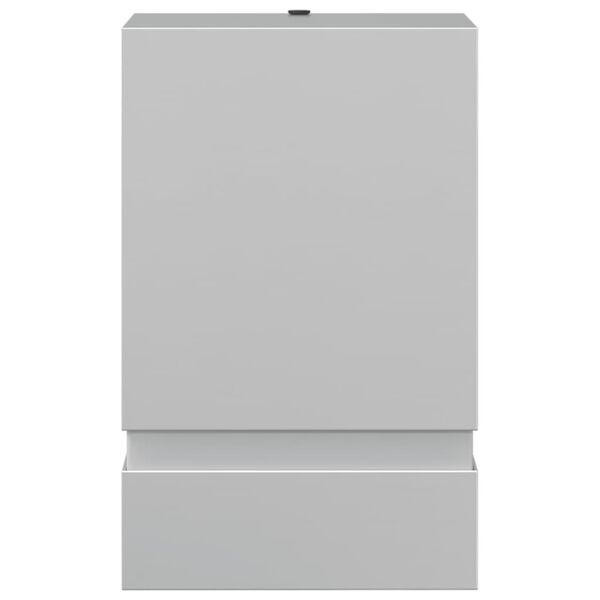 vidaXL Vonkajšie nástenné svetlo strieborné nehrdzavejúca oceľ