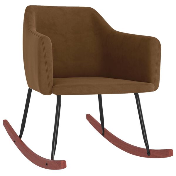 vidaXL Hojdacie kreslo hned&eacute; zamatov&eacute;