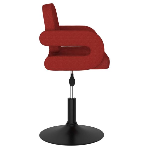 vidaXL Barov&aacute; stolička v&iacute;novo-červen&aacute; l&aacute;tkov&aacute;