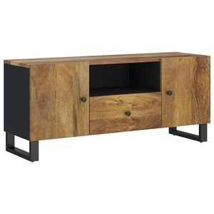 vidaXL TV skrinka 105x33,5x46 cm mas&iacute;vny mangovn&iacute;k a spracovan&eacute; drevo