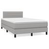 vidaXL Boxspring posteľ s matracom bledosiv&aacute; 120x190 cm l&aacute;tka