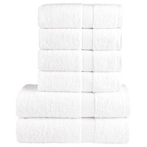 vidaXL 6-dielna pr&eacute;miov&aacute; sada uter&aacute;kov SOLUND biela 600 g/m&sup2;
