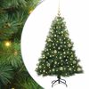 vidaXL Umel&yacute; vianočn&yacute; stromček s 150 LED-i Zelen&aacute; 150 cm PE a PVC