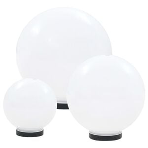 vidaXL Sada LED l&aacute;mp v tvare gule 3 ks 20/30/40 cm PMMA