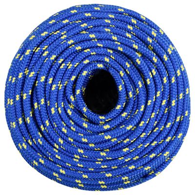 vidaXL Lodné lano modré 10 mm 25 m polypropylén