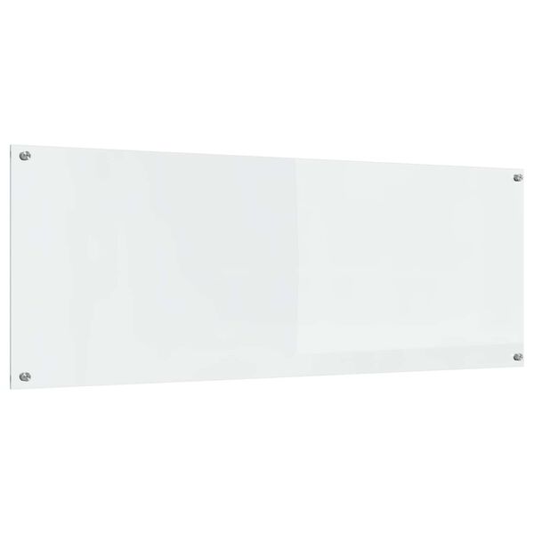 vidaXL Kuchynský backsplash Priehľadná 110 x 40 x 0,6 cm tvrdené sklo