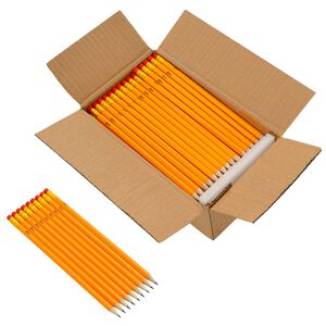 vidaXL HB ceruzky &Oslash; 0,7 x 18,5 cm Žlt&aacute; Pevn&eacute; topoľov&eacute; drevo