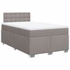 vidaXL Boxspring posteľ s matracom sivohned&yacute; 120x200 cm l&aacute;tka