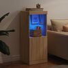 vidaXL Komoda s LED svetlami dub sonoma 41x37x100 cm