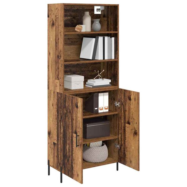 vidaXL Highboard Star&eacute; drevo 69,5 x 32,5 x 180 cm Kompozitn&eacute; drevo