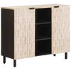 vidaXL Serv&iacute;rovacia skriňa Biele um&yacute;vanie dokončenie 90 x 33 x 75 cm