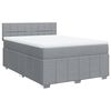 vidaXL Boxspring posteľ s matracom svetlosiv&aacute; 100x200 cm l&aacute;tka