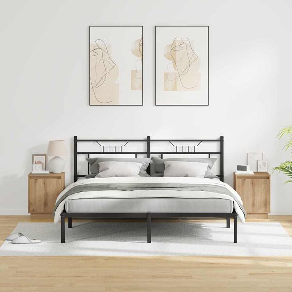 vidaXL Nočn&yacute; stol&iacute;k 2 pcs Remeseln&yacute; dub 39 x 34,5 x 50 cm