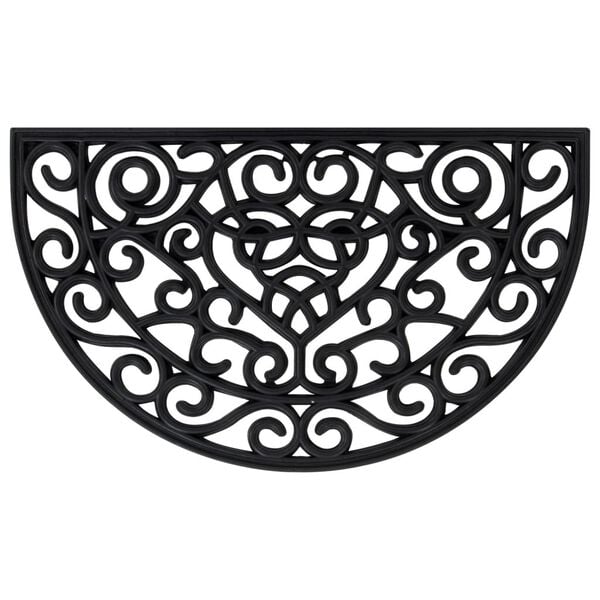 vidaXL Rohožka pred dvere, okr&uacute;hla 45x75 cm, guma