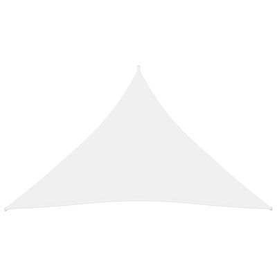 vidaXL Tieniaca plachta oxfordská látka trojuholníková 3x4x4 m biela