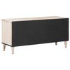 vidaXL TV skrinka Biela 100 x 33,5 x 46 cm Mas&iacute;vne mango drevo