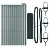 vidaXL Stĺp na plot. Zelen&aacute; 25 x 0,4 m (16 x 16 mm sieť) Ocel a PVC