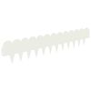 vidaXL Obrubn&iacute;k tr&aacute;vnika 20 pcs 103 x 20 cm Oceľ Biela