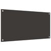 vidaXL Kuchynský backsplash 2 pcs Tmavo šedá 100 x 50 cm tvrdené sklo