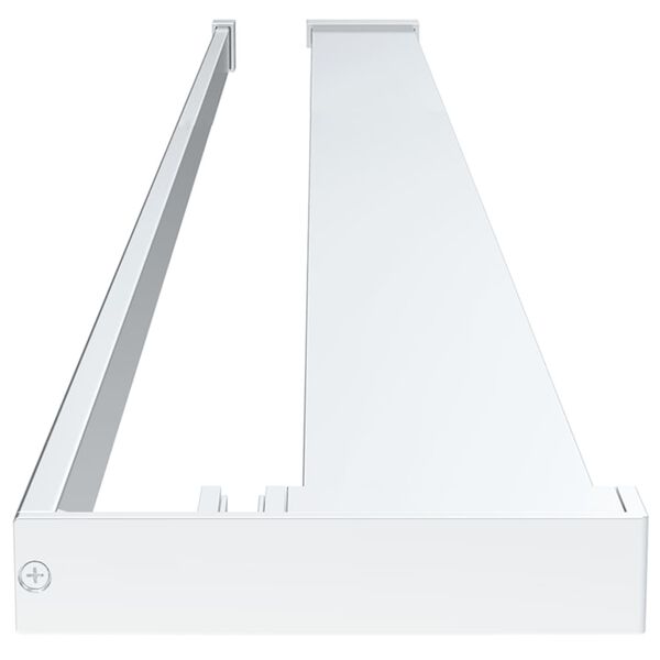 vidaXL Sprchov&aacute; polica pre sprchov&uacute; stenu čierna 115 cm hlin&iacute;k