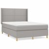 vidaXL Boxspring posteľ s matracom bledosiv&yacute; 140x190 cm l&aacute;tka